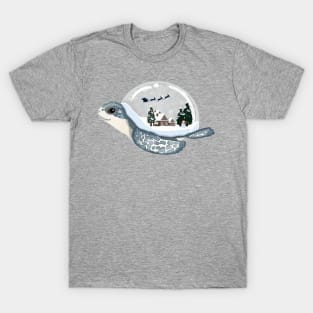 Turtle Snow Globe T-Shirt